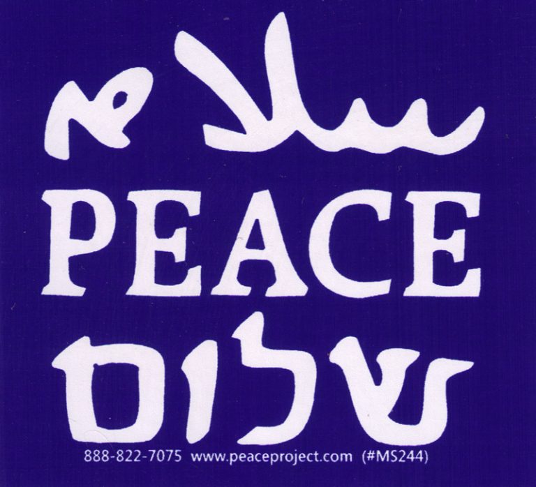 Peace In Languages Small Bumper Sticker Decal Or Magnet Peace