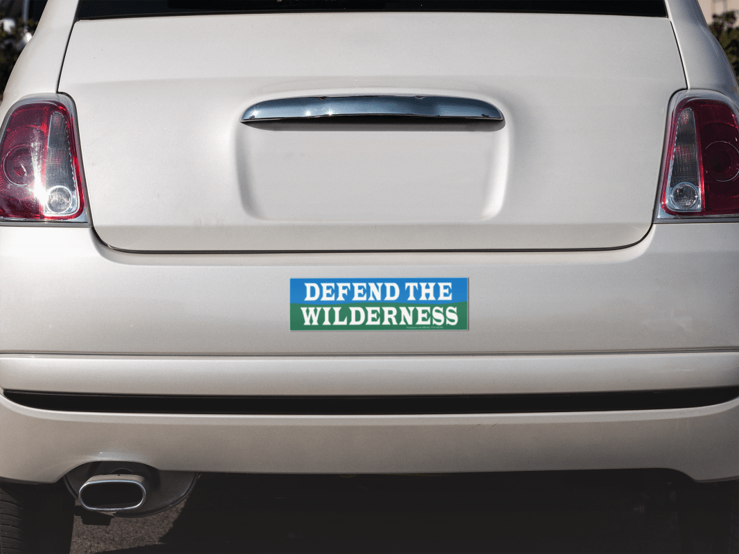 Defend The Wilderness Bumper Sticker Decal Or Magnet Peace