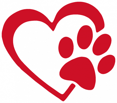 Heart Paw Vinyl Cut Out Sticker Peace Resource Project