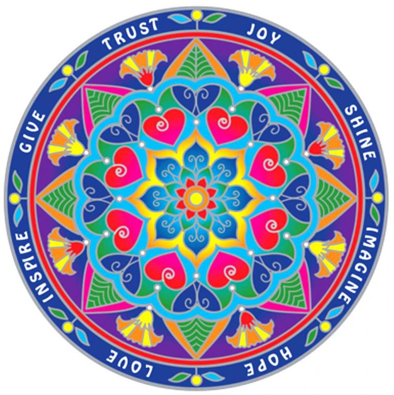 Mindfulness Mandala Window Sticker Decal Peace Resource Project