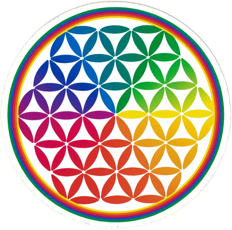 Flower of Life - Small Bumper Sticker / Decal - Peace Resource Project