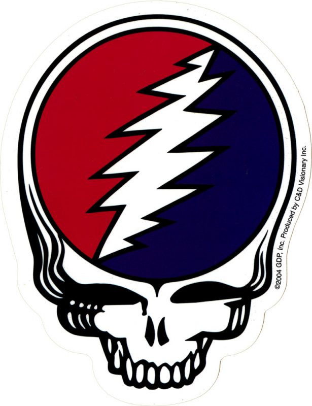 Grateful Dead Steal Your Face - Bumper Sticker / Decal - Peace Resource ...