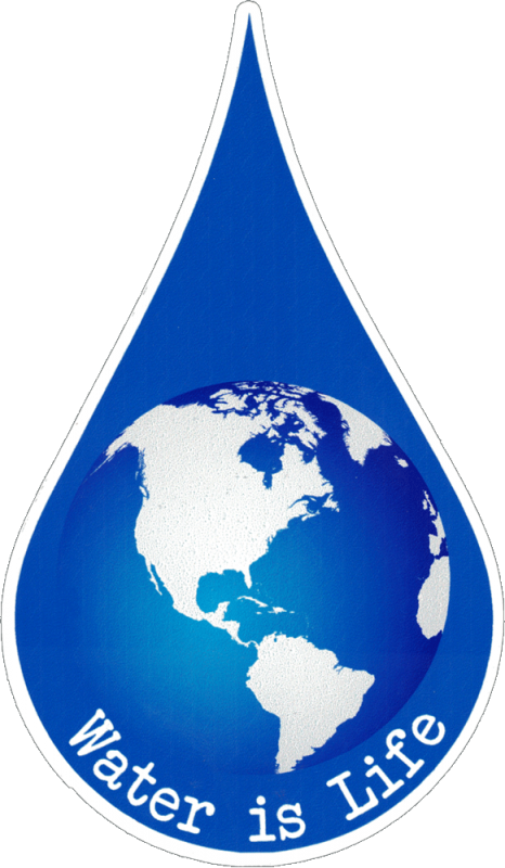 Water Is Life - Small Bumper Sticker / Decal - Peace Resource Project