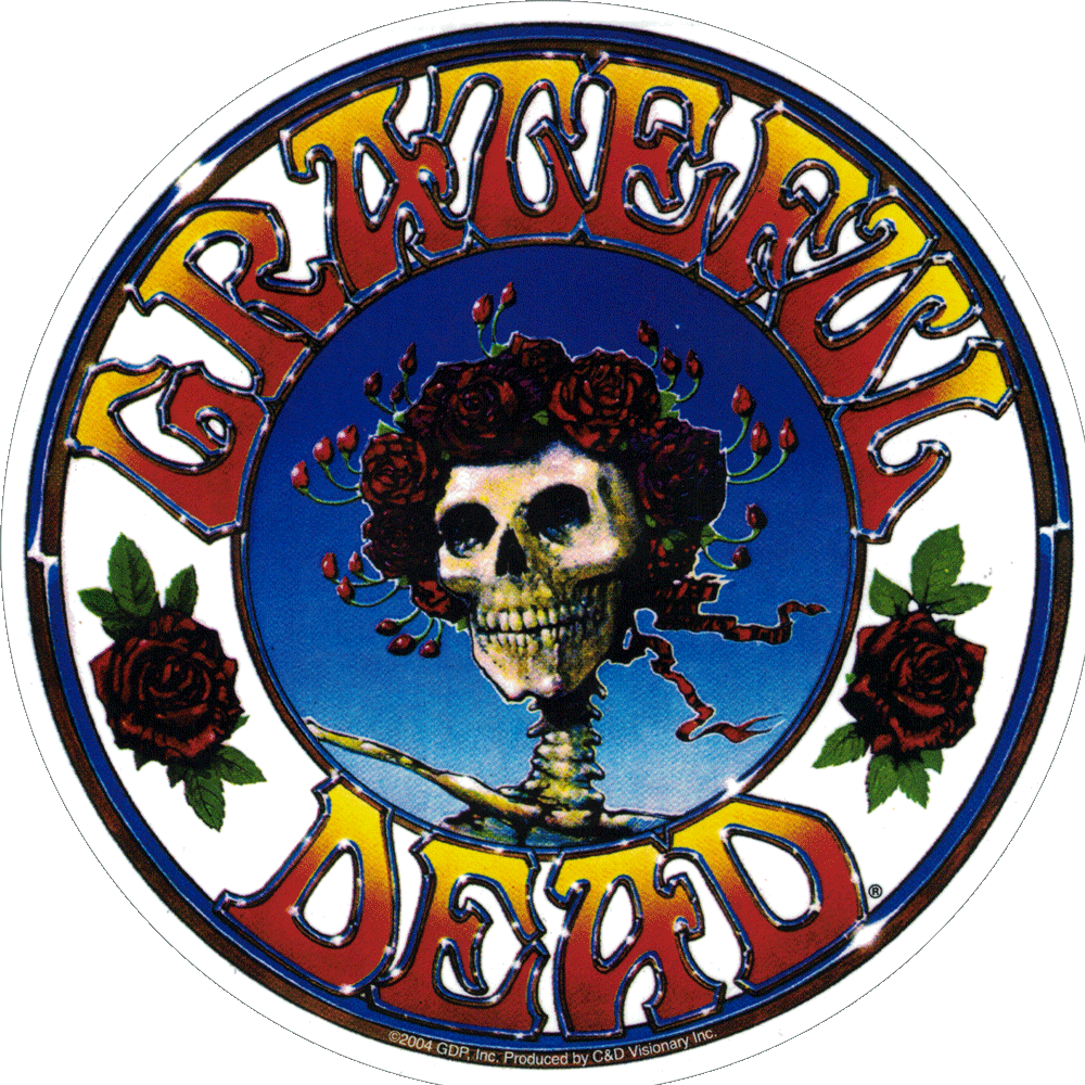 Grateful Dead Refrigerator Magnet Skull and Roses #130 