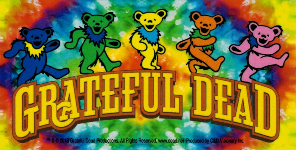 Licenses Products Grateful Dead Dancing Bear Sticker