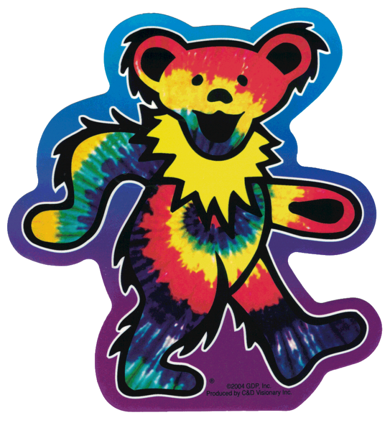 grateful dead dancing bear sticker