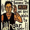 The Quieter We Become, The More We Are Able To Hear ~ Rumi - Postcard