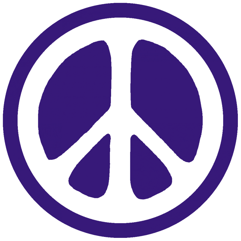 Reverse Peace Sign - Vinyl Cut-out Sticker - Peace Resource Project