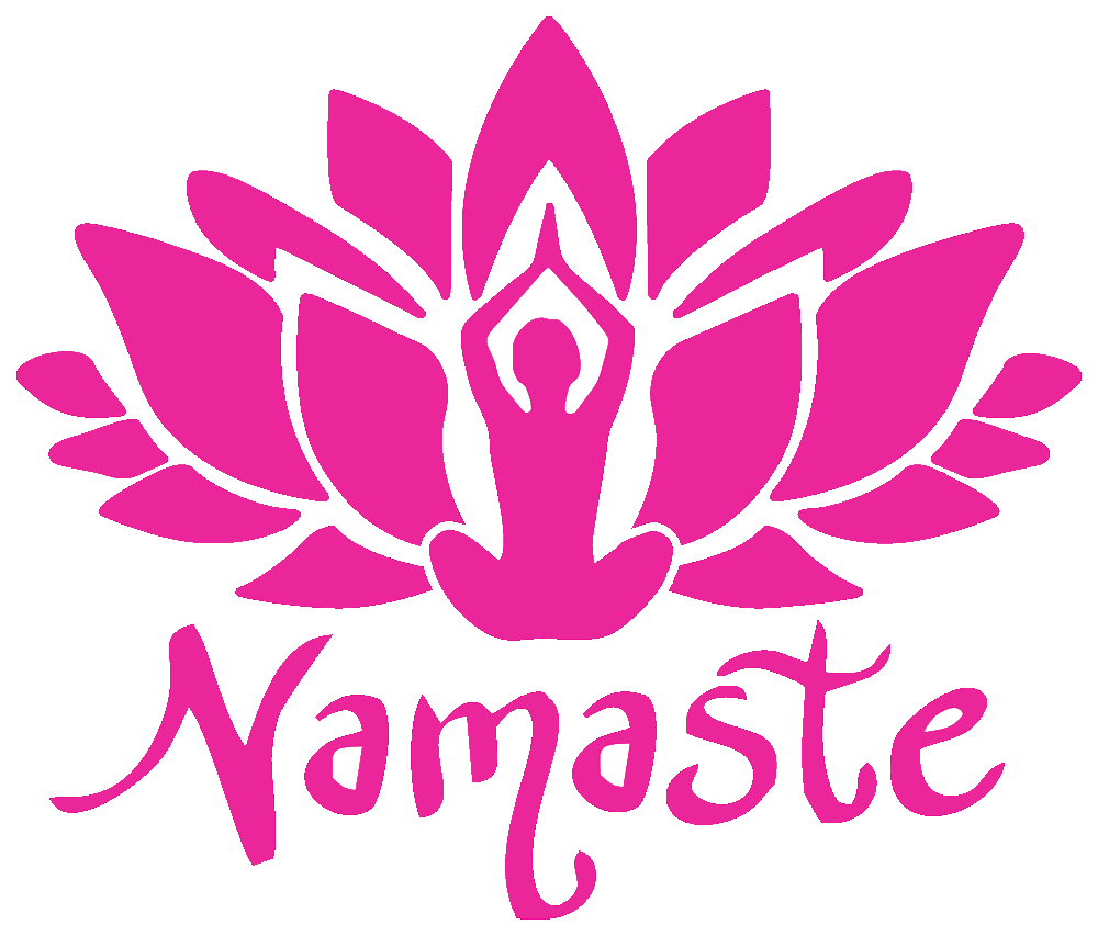 Yoga pose lotus female line with flower Royalty Free Vector