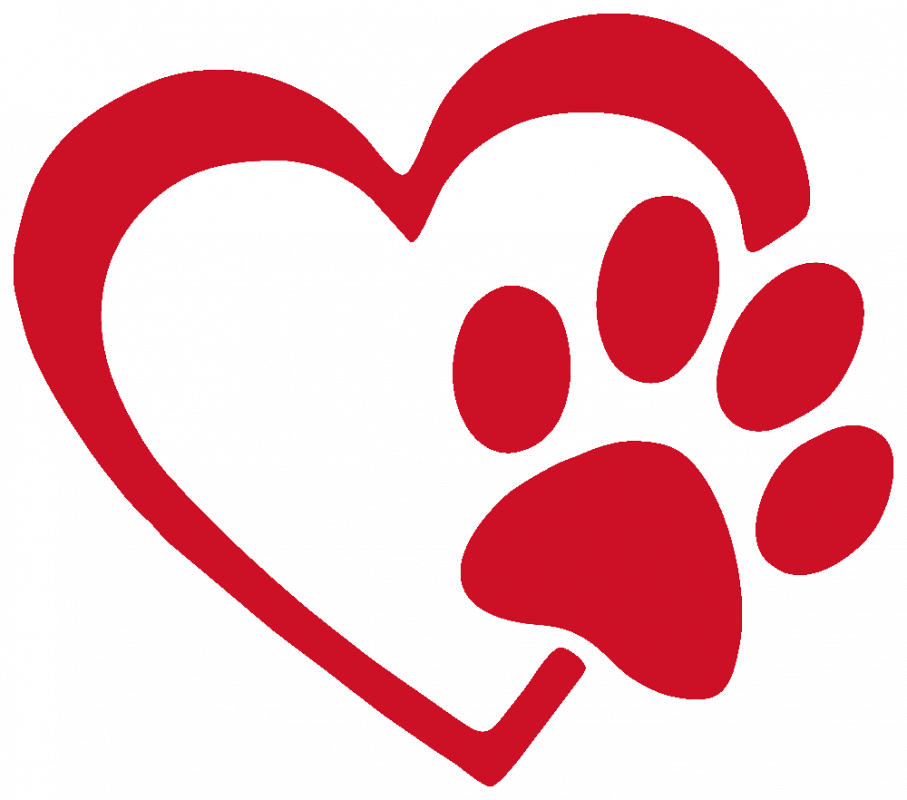 Heart Paw - Vinyl Cut-out Sticker - Peace Resource Project