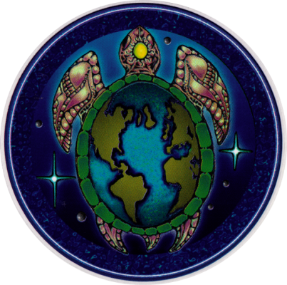 Turtle Island - Window Sticker / Decal - Peace Resource Project