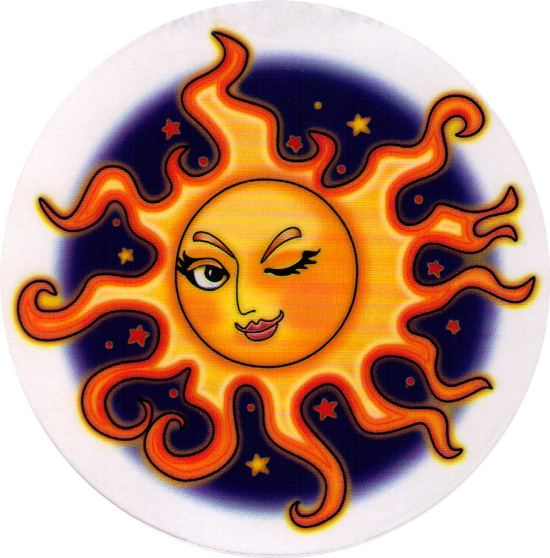 Seductive Sun - Window Sticker / Decal - Peace Resource Project