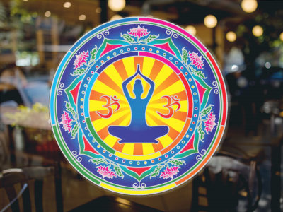 Yoga Lover - Window Sticker / Decal - Peace Resource Project