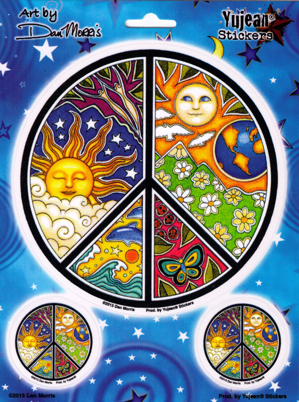 Sun Moon Season Multi Pack Window Sticker Decal Peace Resource Project